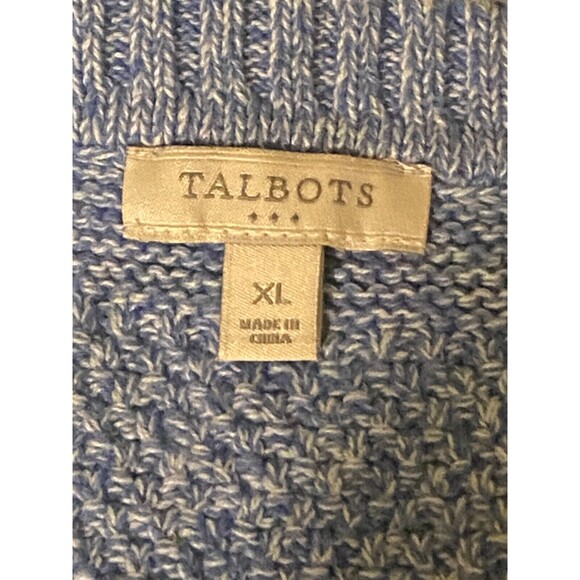 Talbots Blue Knit Sweater Size XL - Picture 5 of 5
